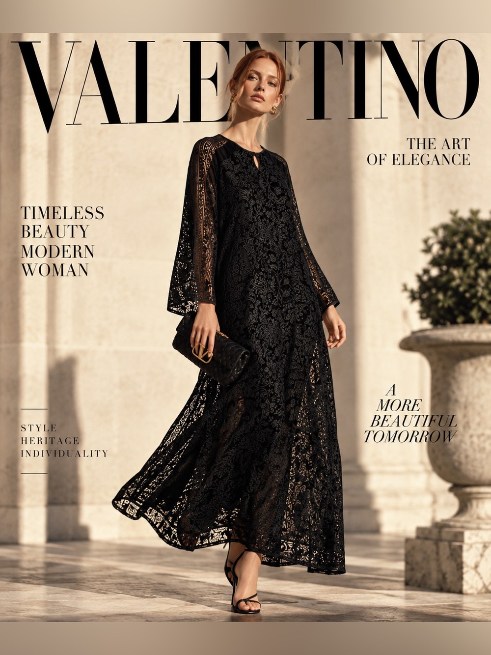 Valentino burntout velvet Kaftan